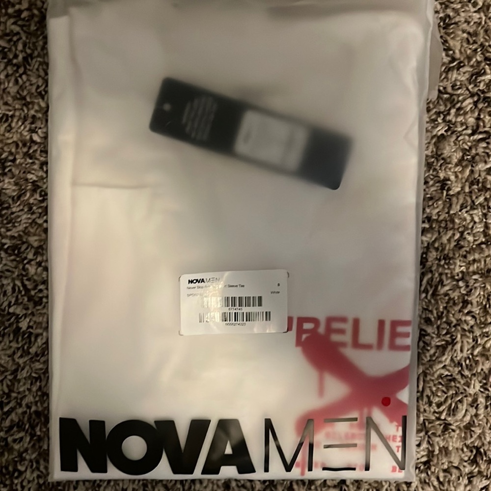 Fashion, nova men, white shirt, small